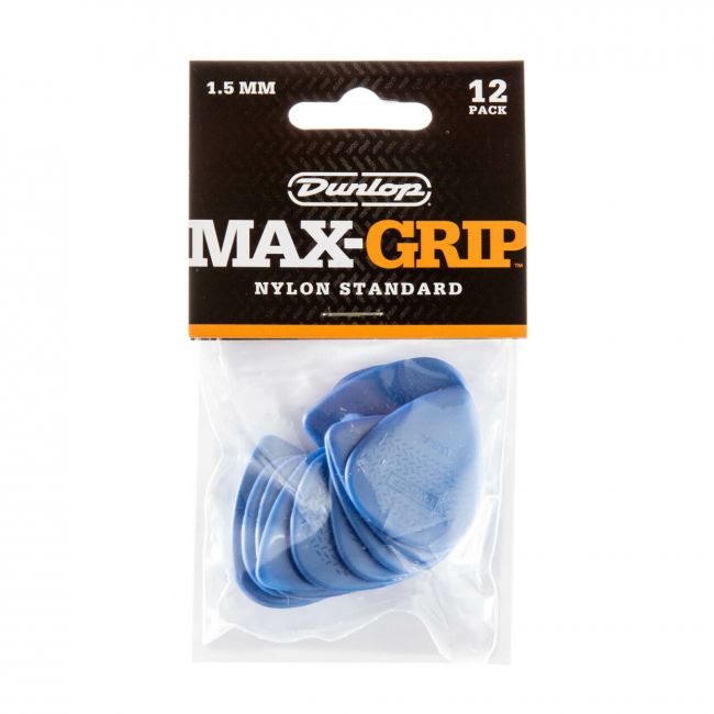 Dunlop Max-Grip Nylon Standard -plektrat 1.50mm, 12kpl - Aron Soitin