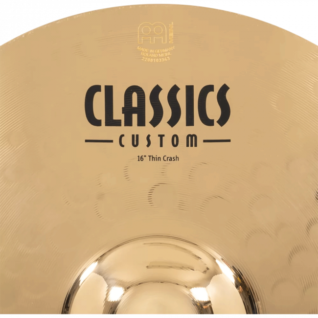 Meinl Classics Custom 16" Thin Crash - Aron Soitin