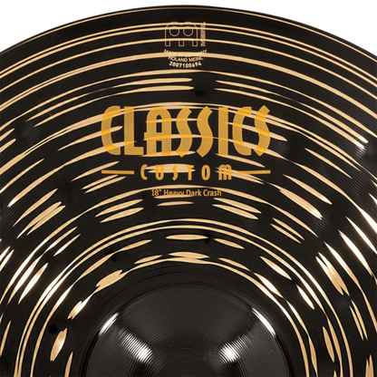 Meinl 18" Classics Custom Dark Heavy Crash - Aron Soitin