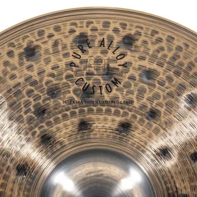 Meinl 16" Pure Alloy Custom Extra Thin Hammered Crash - Aron Soitin
