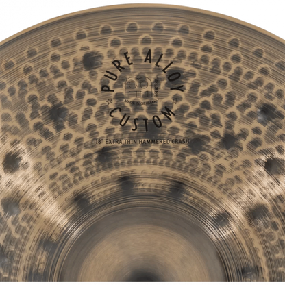 Meinl 18" Pure Alloy Custom Extra Thin Hammered Crash - Aron Soitin