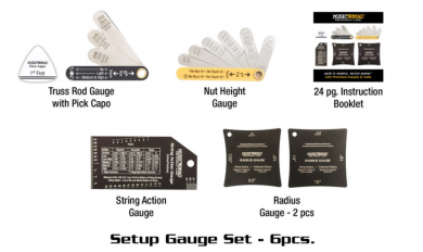 MUSICNOMAD MN604 PRECISION SETUP GAUGE SET - 6 OSAINEN KITARAN SÄÄTÖSETTI - Aron Soitin