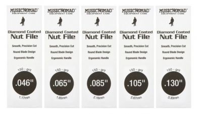 MUSICNOMAD MN673 NUT FILE SET BASSON TIMATTIVIILASARJA,0.046-0.130 - Aron Soitin