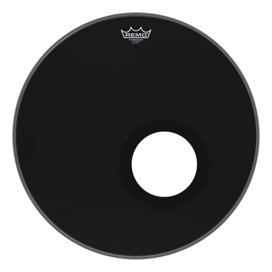 Remo 22" Powerstroke 3 Ebony Resonant - Aron Soitin