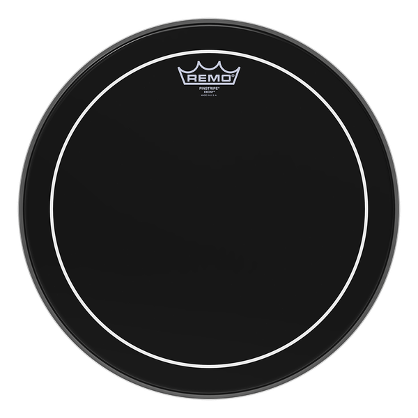 Remo 18" Pinstripe Ebony tomikalvo - Aron Soitin